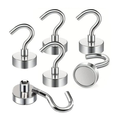 Carlige magnetice neodim, Set 6 buc foto