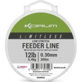 Fir Monofilament KORUM Limitless Low Stretch Feeder Line, 2.7kg, 0.23mm, 300m