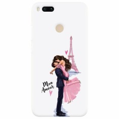 Husa silicon pentru Xiaomi Mi A1, Paris Love Mon Amour foto