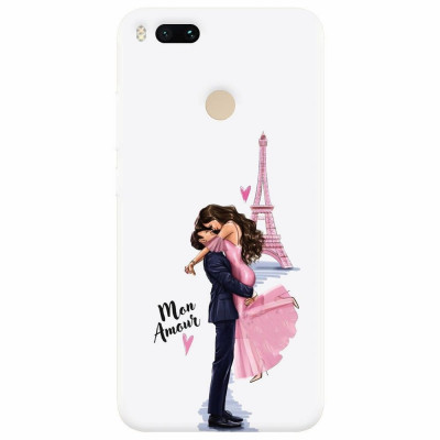 Husa silicon pentru Xiaomi Mi A1, Paris Love Mon Amour foto