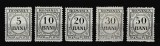 ROMANIA 1918 TAXE DE PLATA INSCRIPTIA ROMANIA FILIGRAN VIII P.R. MONOGRAM EMISIUNEA a III-a SERIE STARE MNH, Nestampilat