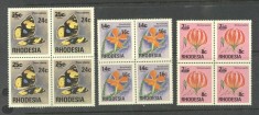 Rhodesia 1976 Definitives overprints x 4 MNH DC.113 foto