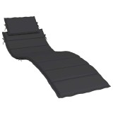 Cumpara ieftin Perna de sezlong, negru, 186x58x4 cm, textil oxford