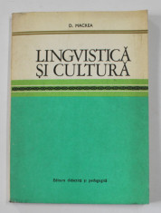 LINGVISTICA SI CULTURA de D. MACREA , 1978 foto