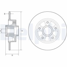 DELPHI BG9230RSC Disc frana