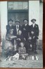 Fotografie tip carte postala, familie reunita, 1922