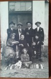 Fotografie tip carte postala, familie reunita, 1922