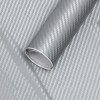 Folie colantare auto Carbon 3D - Argintiu (3m x 1,27m), AVEX