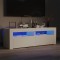 Gossi comoda tv cu lumini led, alb, 120x35x40 cm