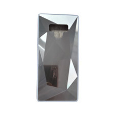 Huse telefon silicon si acril cu textura diamant Samsung Note 9 , Argintiu