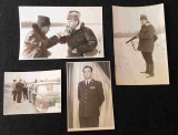 Lot x 4 fotografii de epoca Ofiter General SECURITATE in diferite ipostaze