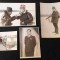 Lot x 4 fotografii de epoca Ofiter General SECURITATE in diferite ipostaze