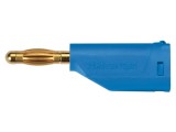 Mufă banană 4mm 16A albastră