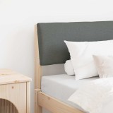 VidaXL Tăblie tapițată Gri &icirc;nchis 80 cm Lemn de pin masiv 879145