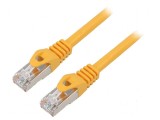 Patch cord F/UTP 6 litat CCA PVC galben 1m 26AWG, Lanberg
