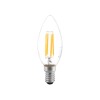 Bec LED Filament Lumanare 4W E14 6500K Clar Total Green, 420lm, 220-240V, Durata 20000h