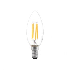 Bec LED Filament Lumanare 4W E14 6500K Clar