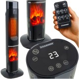 Aeroterma ceramica Kaminer Ignisse 2000W cu efect semineu si telecomanda