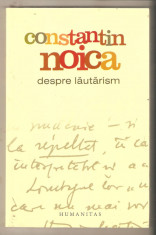 Constantin Noica-Despre Lautarism foto