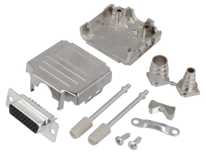 Conector D-Sub HD mamă, 26 pini