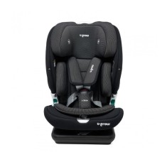 Scaun auto I-size U-Grow Goldfix Plus, isofix, 76-150 cm (9-36 kg), boxa bluetooth , negru