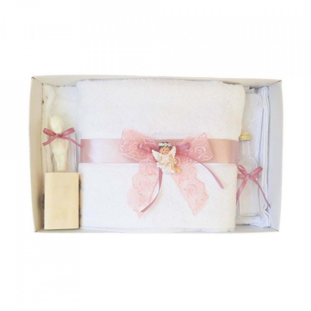 Trusou botez dantela dusty rose si ingeras Denikos&reg; 432