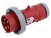Conector alimentare AC, IEC 60309, IP67, 16A, 415V AC, 5 pini, AMPHENOL - 2CMA166494R1000