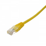 Cablu de retea U/UTP Well, cat5e, patch cord, 5m, galben