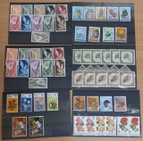 Lot serii timbre straine flora (4 poze)