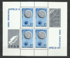 TSV$ - 1969 LP 692A APOLLO 8 BLOC X 4 MNH/** LUX foto