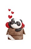 Cumpara ieftin Sticker decorativ Panda, Multicolor, 85 cm, 5391ST, Oem