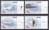 Sao Tome si Principe 2020 - Avioane Concorde, Serie cu Tapsuri cu perforații doar pe 2 laturi, MNH