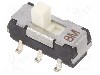 Intrerupator glisant, 2 pozitii, DPDT, ON-ON, Nidec Copal Electronics - CL-SB-22B-01