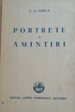 PORTRETE SI AMINTIRI - I. G. DUCA, 1932