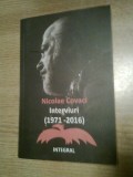 Nicolae Covaci - Interviuri (1971-2016), (Editura Integral, 2017)