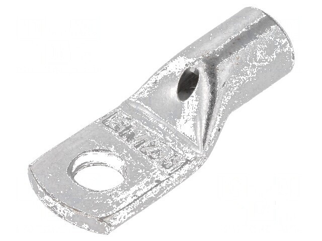 V&acirc;rf inelar tubular M6 25mm&sup2; crimpat pe cablu neizolat din cupru - Conector electric profesional