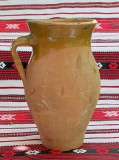 Ulcea de 2 litri de lut ars (4), ceramica traditionala romaneasca vechime 75 ani