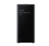 Husa Flip Cover Clearview Samsung Galaxy S10 Plus, Silicon, Neagra