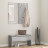 VidaXL Set de mobilier pentru hol, gri sonoma, lemn prelucrat 820479