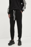 Dkny pantaloni de trening femei, culoarea negru, neted, DP5P3496