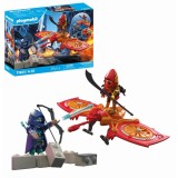 Cumpara ieftin Playmobil - Jucarie de rol Lupta eroului cu drona si maleficul Ninja
