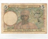 Africa Occidentala Franceza 1941 - 5 franci, uzat