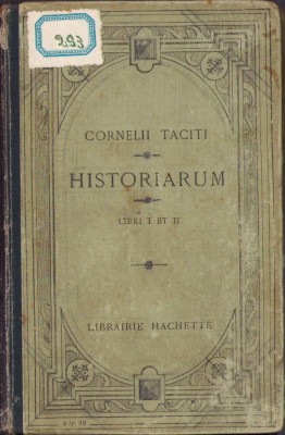 HST C1489 Cornelii Taciti Historiarum Libri I et II 1921 foto