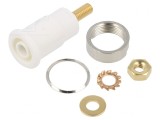 Soclu Banană 4mm 32A Gri Aurit