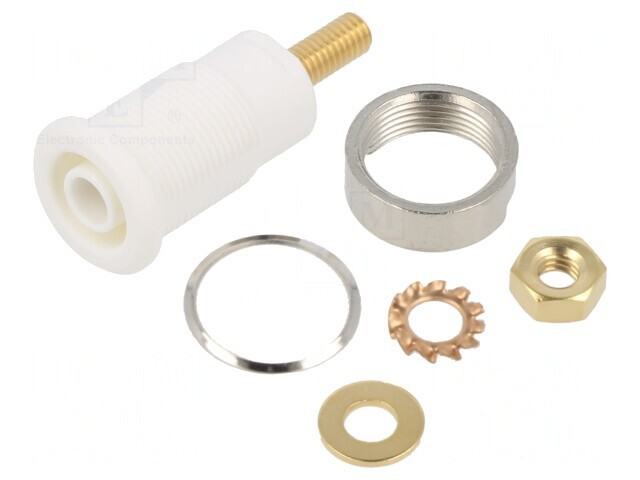 Soclu Banană 4mm 32A Gri Aurit