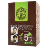Vopsea pentru par si barba pentru barbati Brown, 10 x 25 ml, Men&#039;s Master Professional