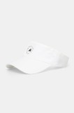 adidas by Stella McCartney sapca cozoroc culoarea alb, cu imprimeu, JJ1005