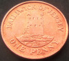 Moneda exotica 1 PENNY - JERSEY, anul 1994 *cod 1208 A, Europa