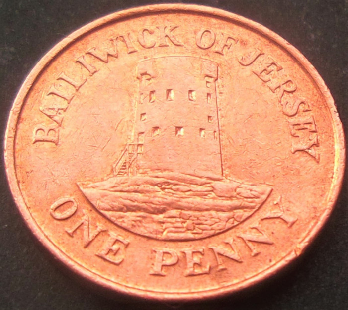 Moneda exotica 1 PENNY - JERSEY, anul 1994 *cod 1208 A
