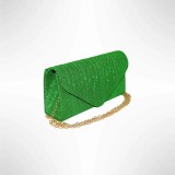 Cumpara ieftin Geanta mica, plic seara pentru ocazii si petreceri, 20 x 10 cm, Magrot B-35 - Verde